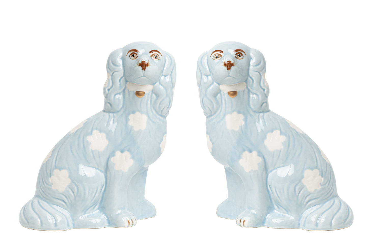 Pale Blue Staffordshire Dogs